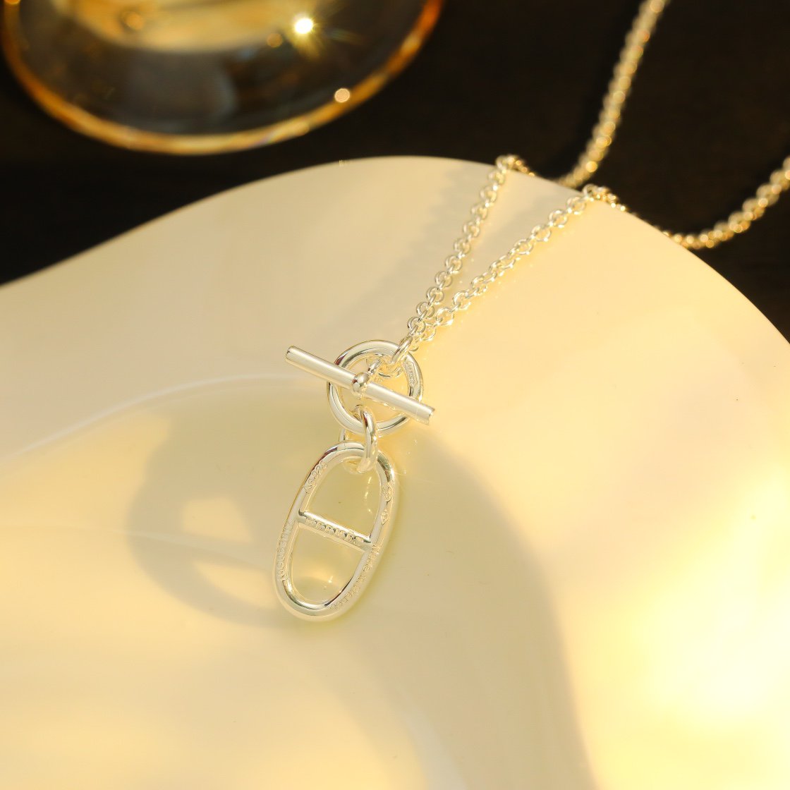 [Agudo Jewelry]HM CHAINE D'ANCRE PENDANT NECKLACE STERLING SILVER