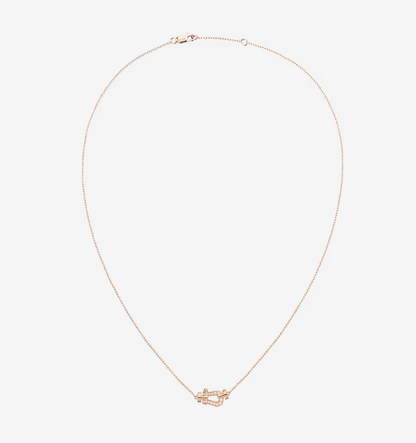 [Agudo Jewelry]FORCE 10 DIAMOND PINK GOLD NECKLACE MINI MODEL