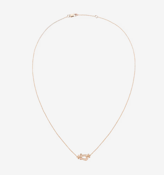 [Agudo Jewelry]FORCE 10 DIAMOND PINK GOLD NECKLACE MINI MODEL