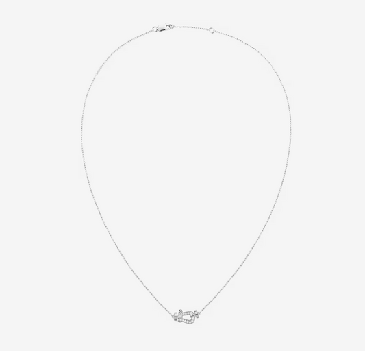 [Agudo Jewelry]FORCE 10 DIAMOND SILVER NECKLACE MINI MODEL