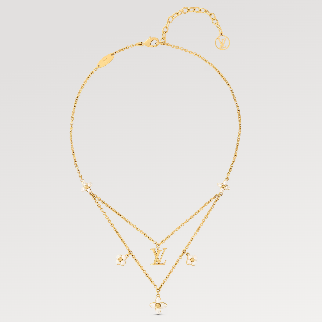 [Agudo Jewelry]LV FLOWERGRAM GOLD MOP DOUBLE ROW NECKLACE