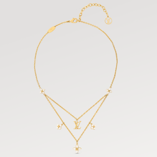 [Agudo Jewelry]LV FLOWERGRAM GOLD MOP DOUBLE ROW NECKLACE