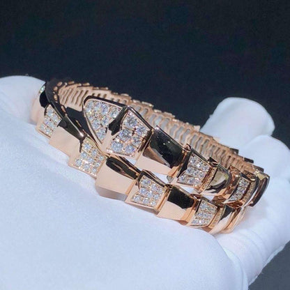 [Agudo Jewelry]SERPENTI WIDE BRACELET PINK GOLD DIAMOND