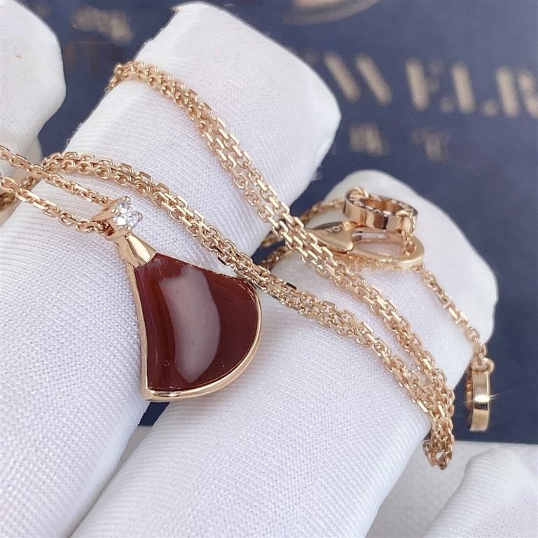 [Agudo Jewelry]DREAM NECKLACE CARNELIAN 1 DIAMOND