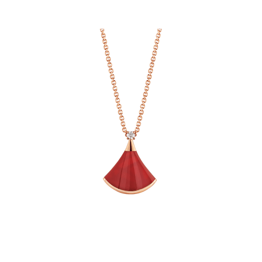 [Agudo Jewelry]DREAM NECKLACE CARNELIAN 1 DIAMOND