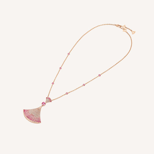 [Agudo Jewelry]DREAM NECKLACK DIAMOND PINK GOLD