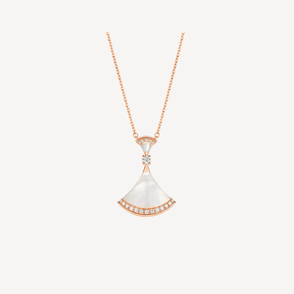 [Agudo Jewelry]DREAM NECKLACE MOP PINK GOLD DIAMOND