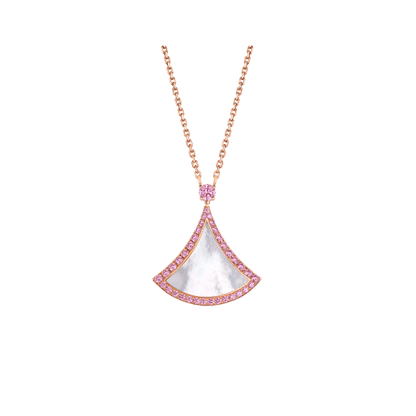 [Agudo Jewelry]DREAM NECKLACE MOP DIAMOND PINK