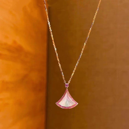 [Agudo Jewelry]DREAM NECKLACE MOP DIAMOND PINK