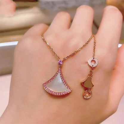 [Agudo Jewelry]DREAM NECKLACE MOP DIAMOND PINK