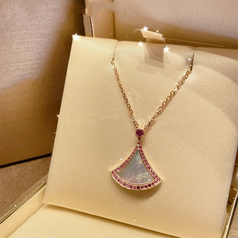 [Agudo Jewelry]DREAM NECKLACE MOP DIAMOND PINK