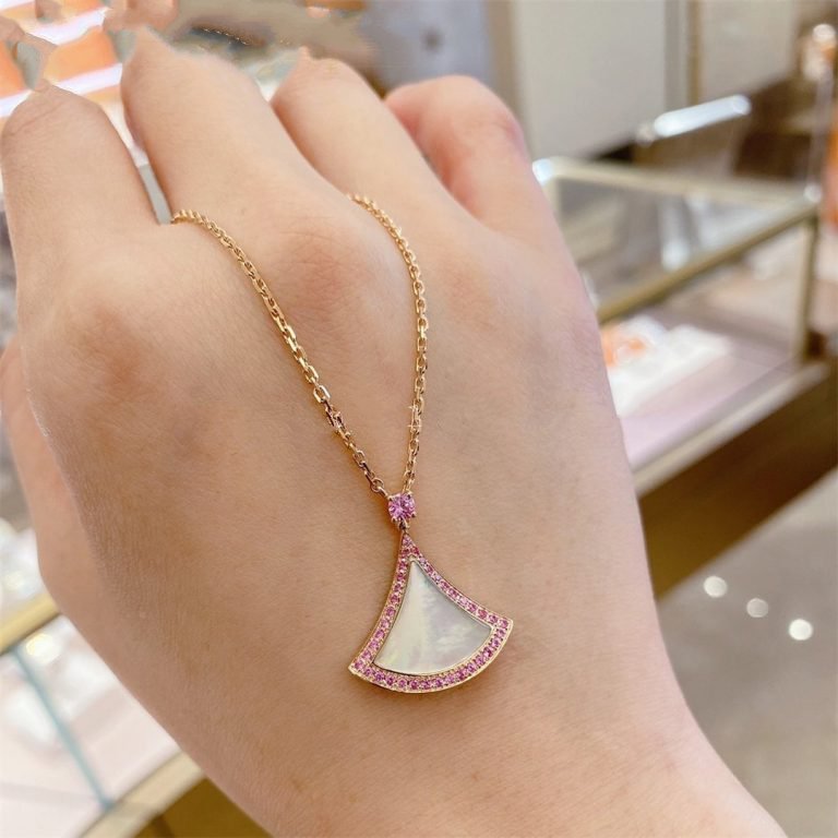 [Agudo Jewelry]DREAM NECKLACE MOP DIAMOND PINK