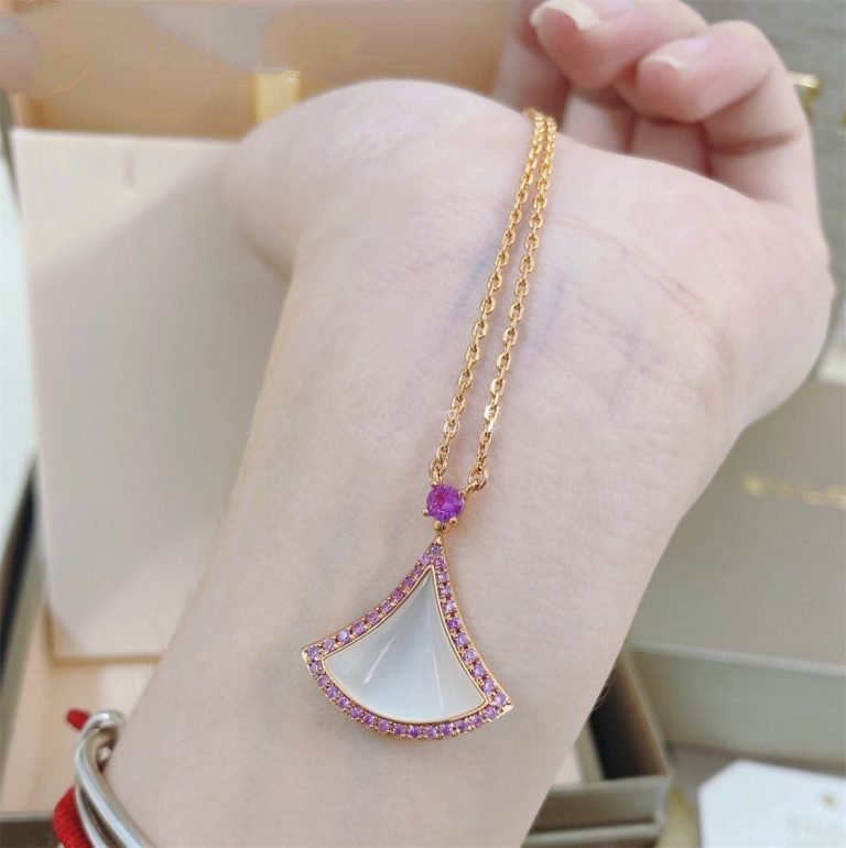 [Agudo Jewelry]DREAM NECKLACE MOP DIAMOND PINK