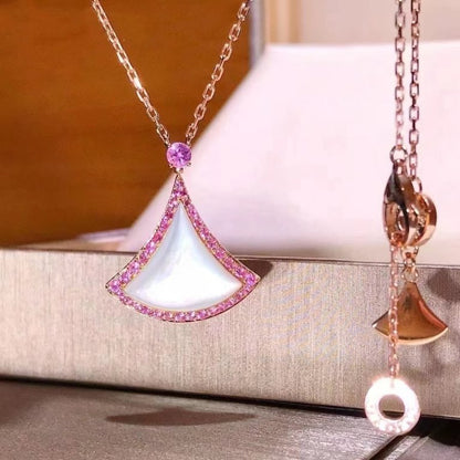 [Agudo Jewelry]DREAM NECKLACE MOP DIAMOND PINK