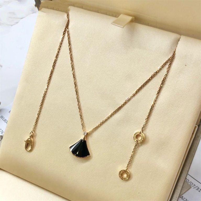 [Agudo Jewelry]DREAM NECKLACE ONYX 1 DIAMOND