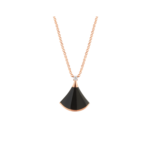 [Agudo Jewelry]DREAM NECKLACE ONYX 1 DIAMOND