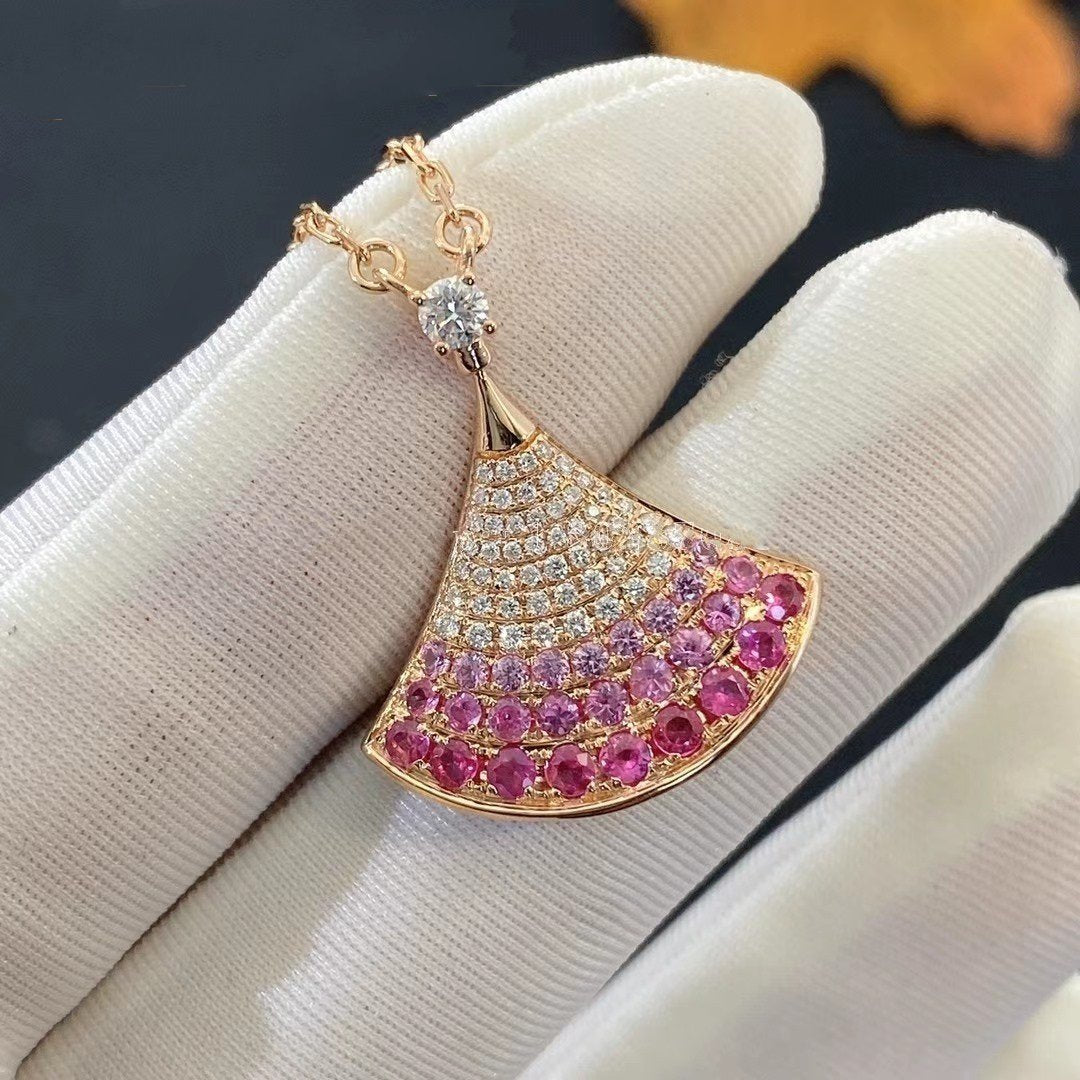 [Agudo Jewelry]DREAM NECKLACE PINK GOLD PINK DIAMOND