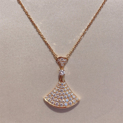 [Agudo Jewelry]DREAM NECKLACE PINK GOLD FULL DIAMOND