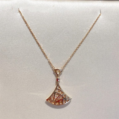 [Agudo Jewelry]DREAM NECKLACE PINK GOLD FULL DIAMOND