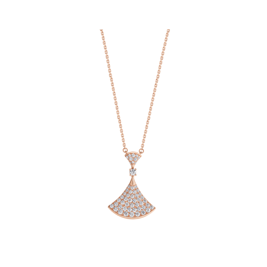 [Agudo Jewelry]DREAM NECKLACE PINK GOLD FULL DIAMOND