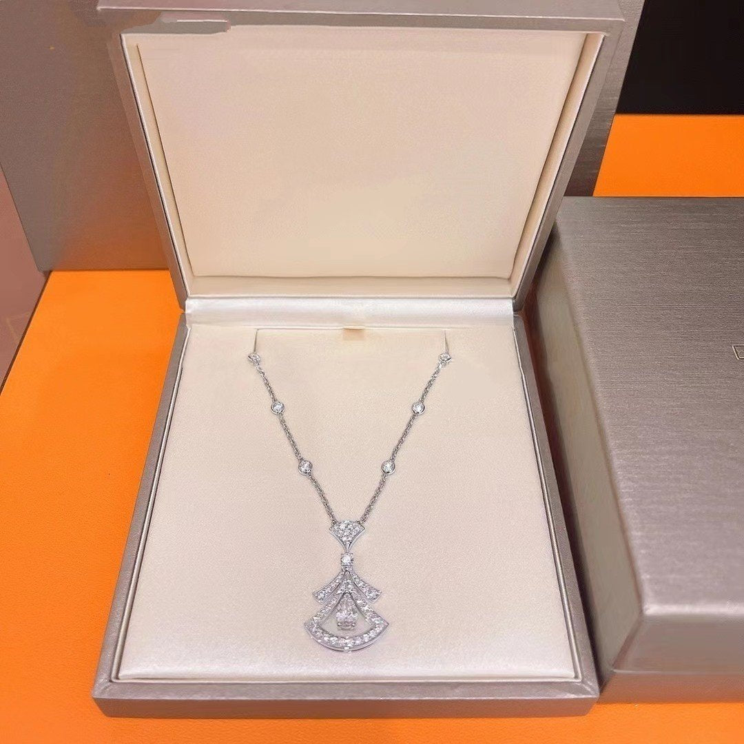 [Agudo Jewelry]DREAM NECKLACE WHITE DIAMOND SILVER