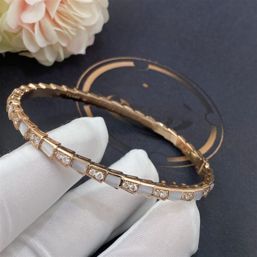 [Agudo Jewelry]SERPENTI BRACELET PINK GOLD MOP DIAMOND