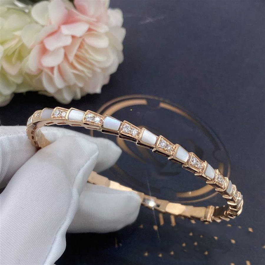 [Agudo Jewelry]SERPENTI BRACELET PINK GOLD MOP DIAMOND