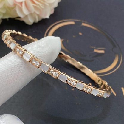 [Agudo Jewelry]SERPENTI BRACELET PINK GOLD MOP DIAMOND