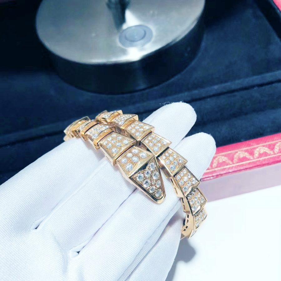 [Agudo Jewelry]SERPENTI BRACELET 8MM PINK GOLD DIAMOND