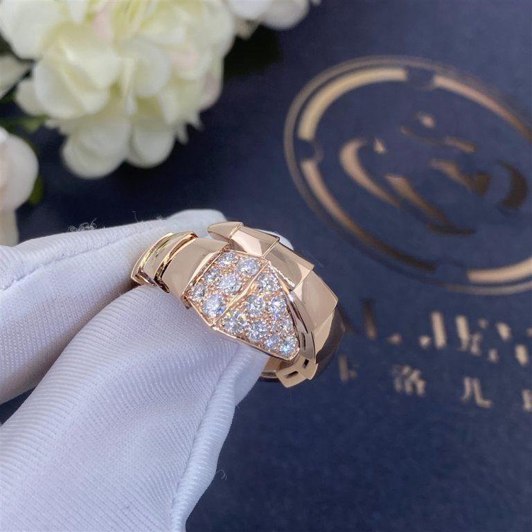 [Agudo  Jewelry]SERPENTI RING PINK GOLD DIAMOND