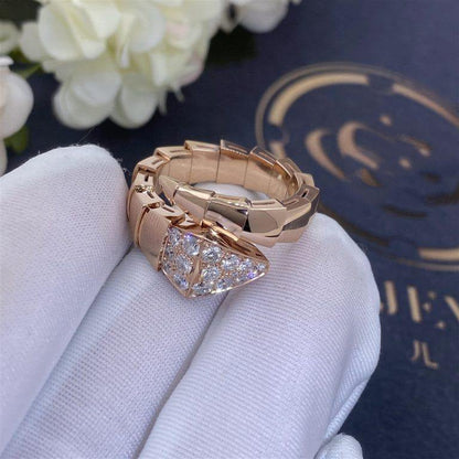 [Agudo  Jewelry]SERPENTI RING PINK GOLD DIAMOND