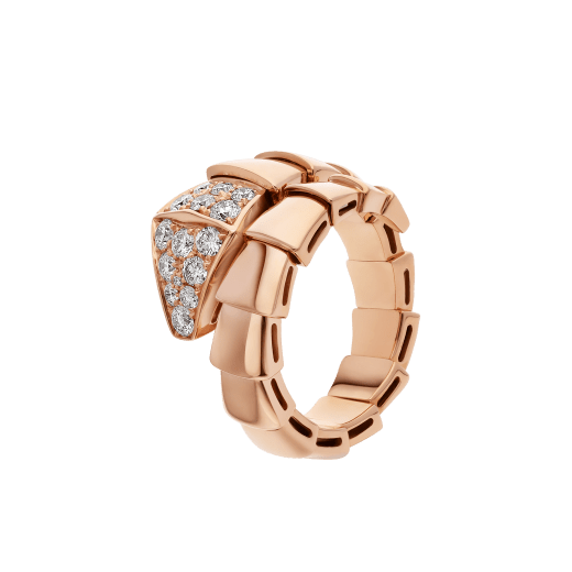 [Agudo  Jewelry]SERPENTI RING PINK GOLD DIAMOND