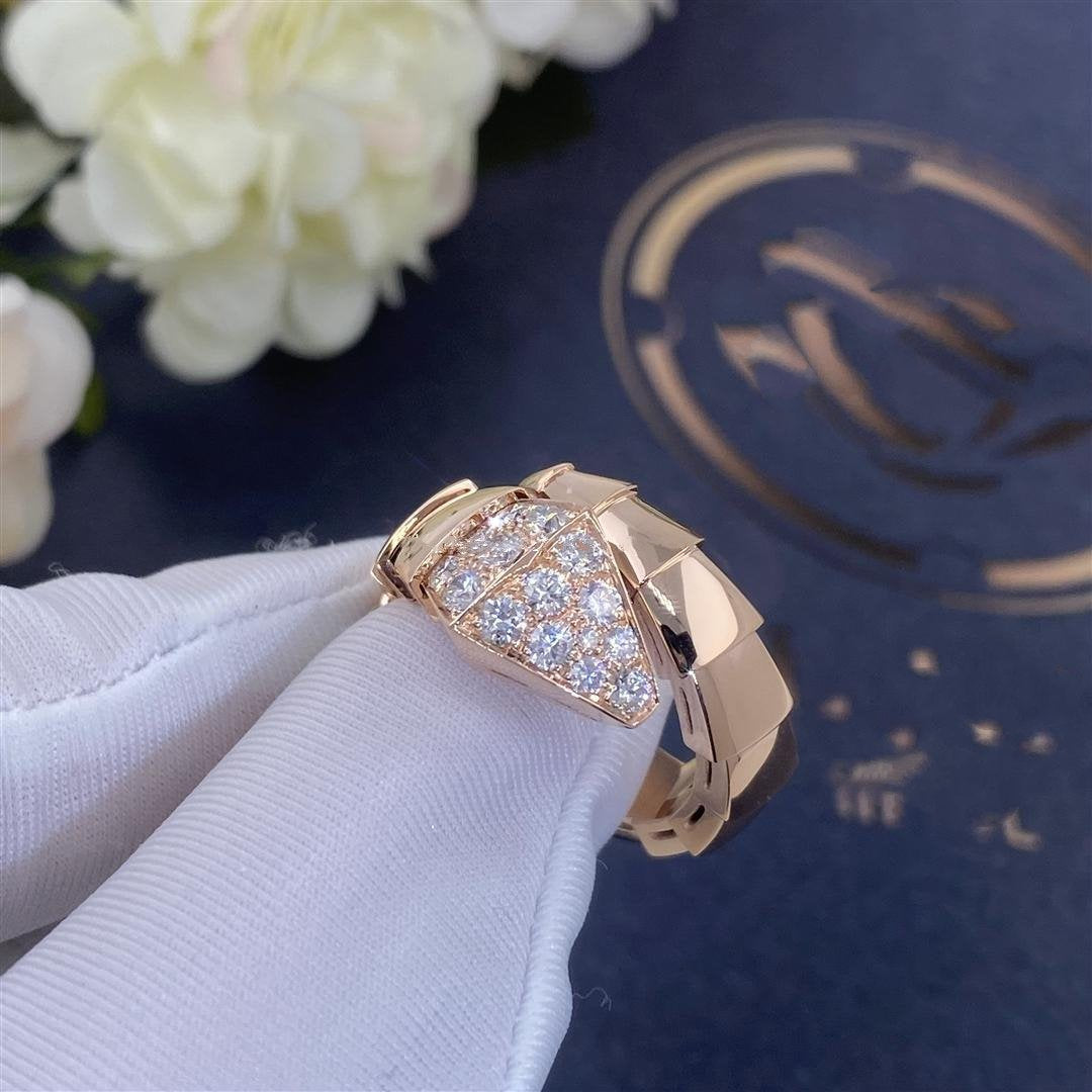 [Agudo  Jewelry]SERPENTI RING PINK GOLD DIAMOND