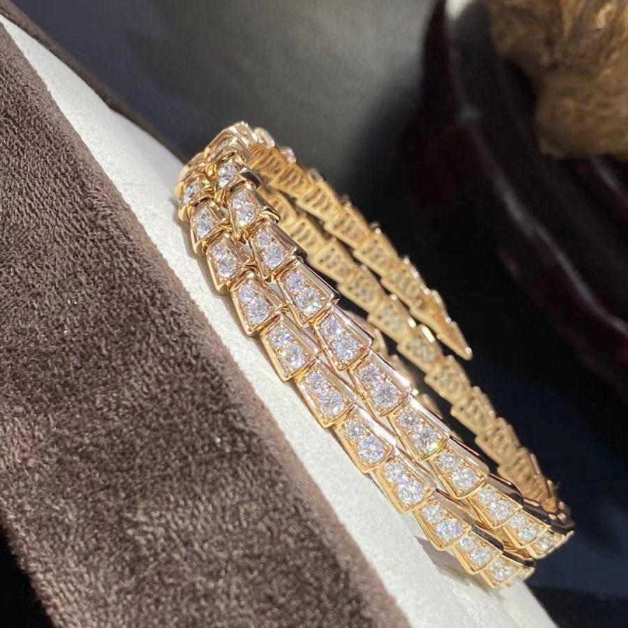 [Agudo Jewelry]SERPENTI BRACELET GOLD DIAMOND DOUBLE ROW