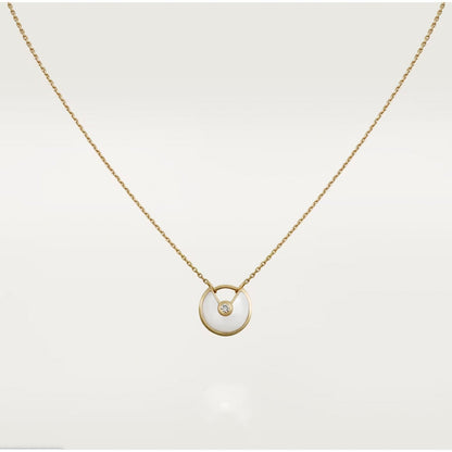 [Agudo Jewelry]AMULETTE ROSE GOLD MOP NECKLACE