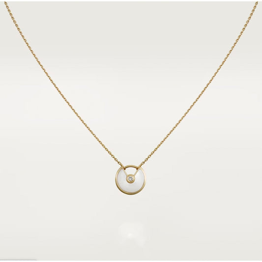 [Agudo Jewelry]AMULETTE ROSE GOLD MOP NECKLACE