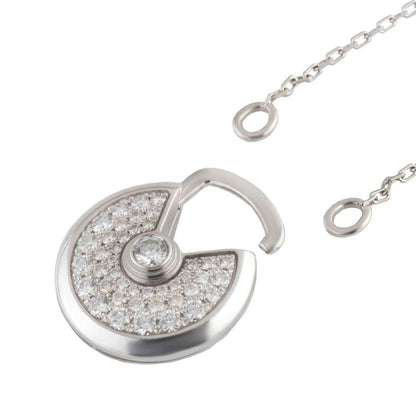 [Agudo Jewelry]AMULETTE SILVER FULL DIAMOND NECKLACE