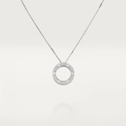 [Agudo Jewelry]LOVE NECKLACE ADJUSTABLE SILVER