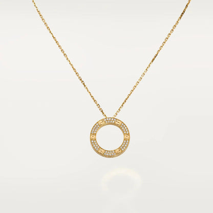 [Agudo Jewelry]LOVE NECKLACE ADJUSTABLE ROSE GOLD