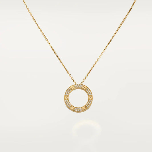 [Agudo Jewelry]LOVE NECKLACE ADJUSTABLE ROSE GOLD