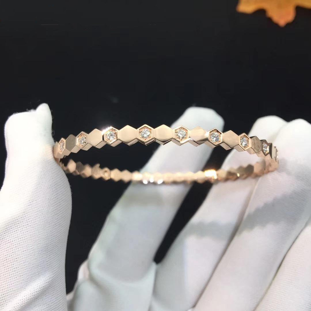 [Agudo Jewelry]BEE LOVE PINK GOLD DIAMOND BRACELET