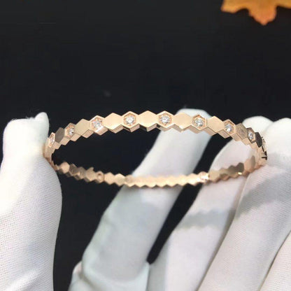 [Agudo Jewelry]BEE LOVE PINK GOLD DIAMOND BRACELET