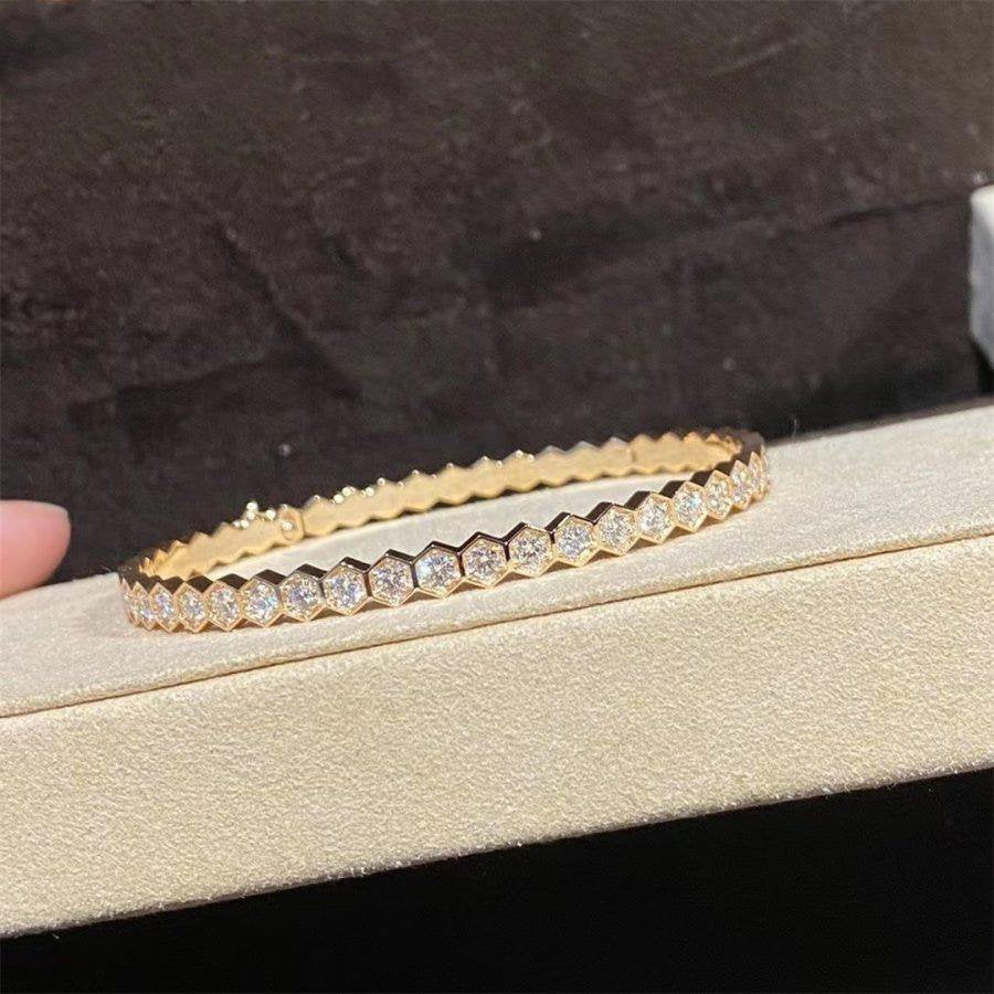 [Agudo Jewelry]BEE LOVE GOLD BRACELET FULL DIAMOND