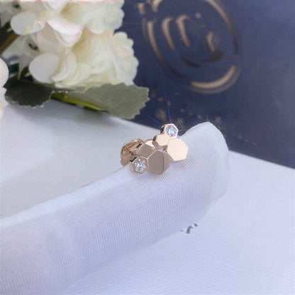 [Agudo Jewelry]BEE LOVE PINK GOLD DIAMOND EARRINGS