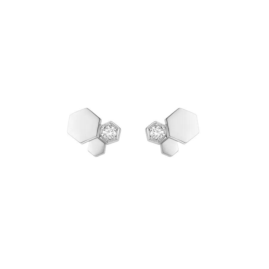 [Agudo Jewelry]BEE LOVE SILVER DIAMOND EARRINGS