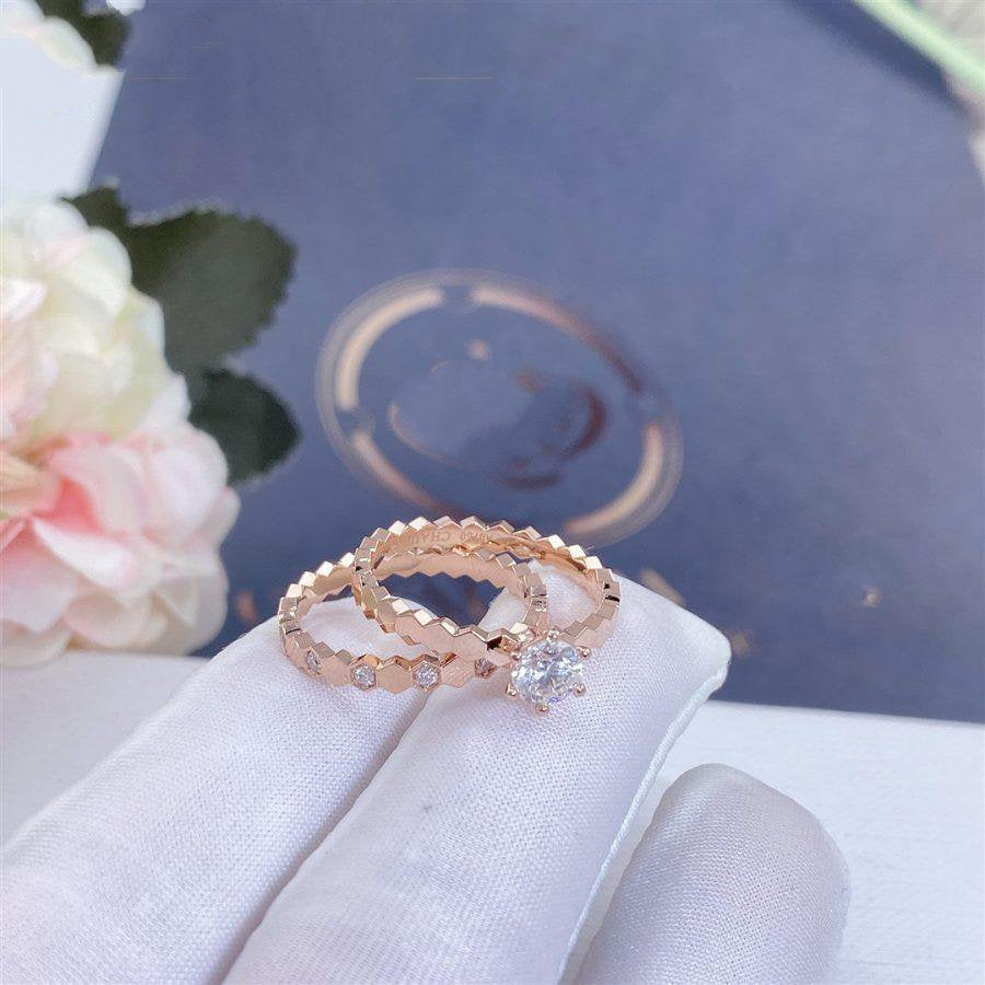 [Agudo  Jewelry]BEE LOVE RING PINK GOLD 1 DIAMOND