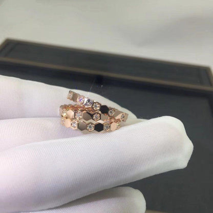 [Agudo  Jewelry]BEE LOVE RING PINK GOLD DIAMOND