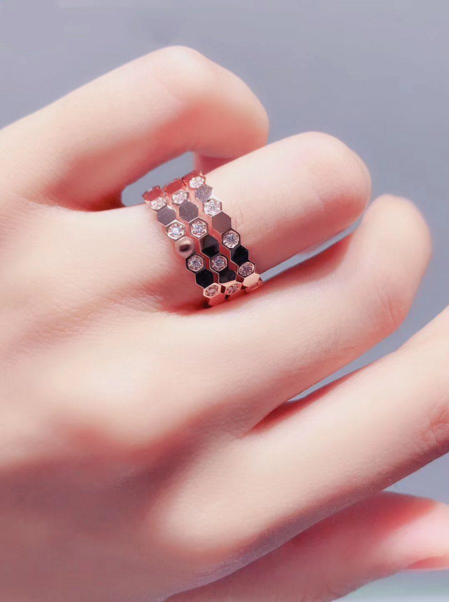 [Agudo  Jewelry]BEE LOVE RING PINK GOLD DIAMOND