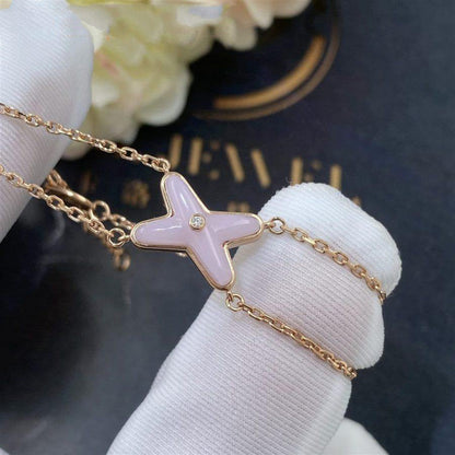 [Agudo Jewelry]JEUX BRACELET PINK MOP PINK GOLD 1 DIAMOND