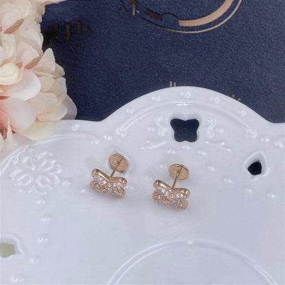 [Agudo Jewelry]JEUX DE PINK GOLD DIAMOND EARRINGS